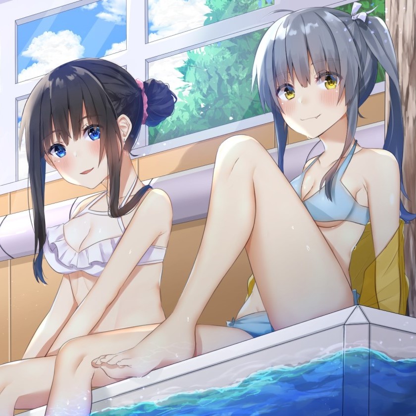 プールでおねショタだぶるじぇいけー♪ ～ビキニJKお姉さんとのあまあまぜいたくダブルえっち～