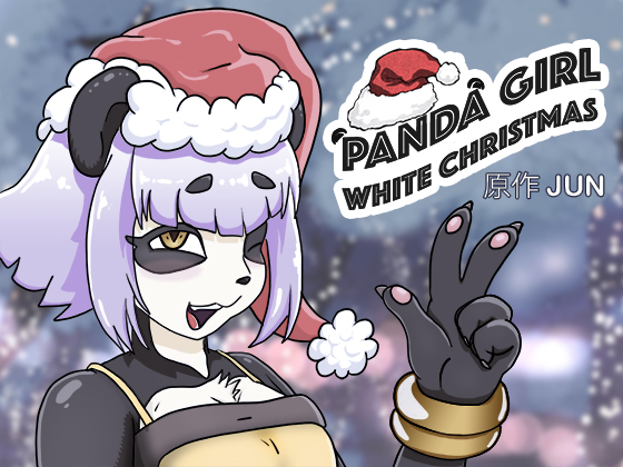 Panda girl white christmas