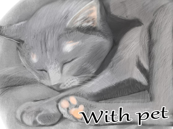 With pet