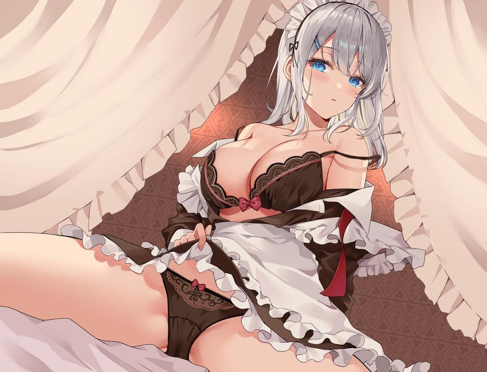 【ダウナー×メイド×純愛】クール系ダウナーメイドの事務的性処理～ご奉仕するはずが貴方を本気で好きになるとは思いませんでした （KU100）
