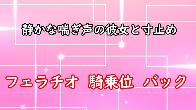 ムラムラした静かな喘ぎ声の彼女と(軽い)寸止めエッチ