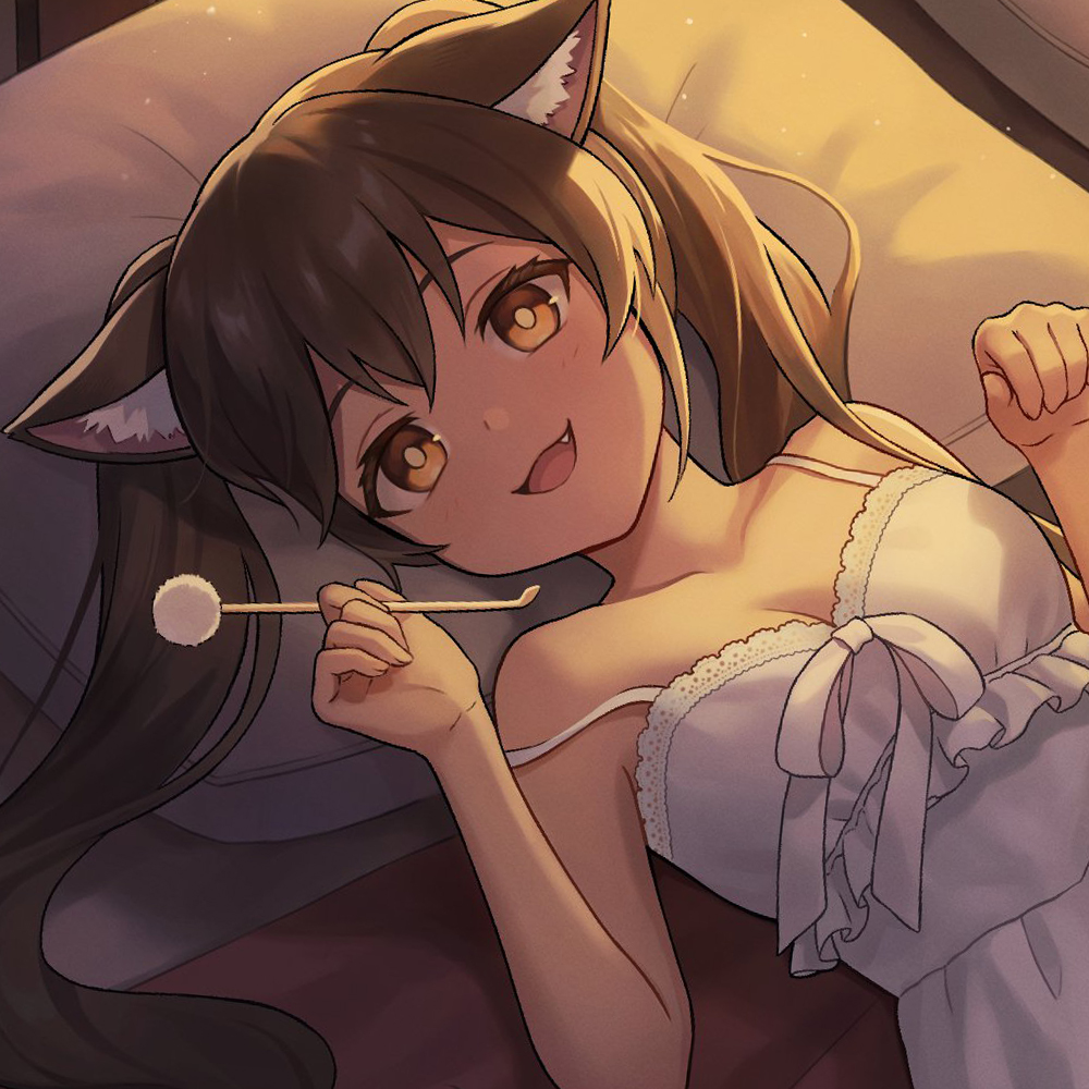 パーティのけも耳娘に癒されて…