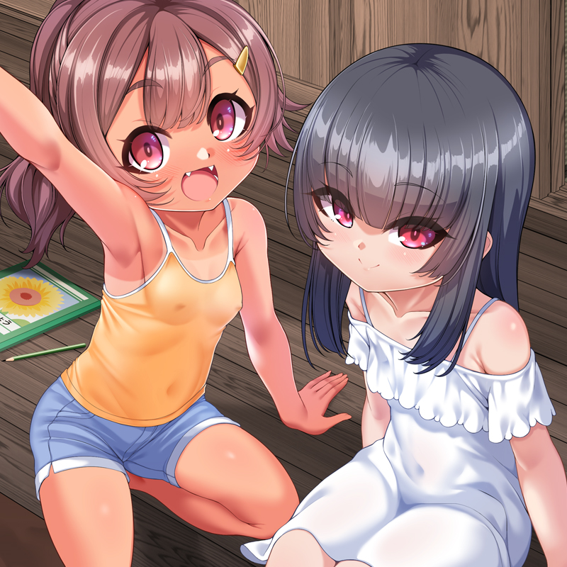 田舎でたのしい性教育！～久しぶりに帰省したら近所に住んでいた天使二人が僕を受け入れられるカラダになっていた件について～　体験版