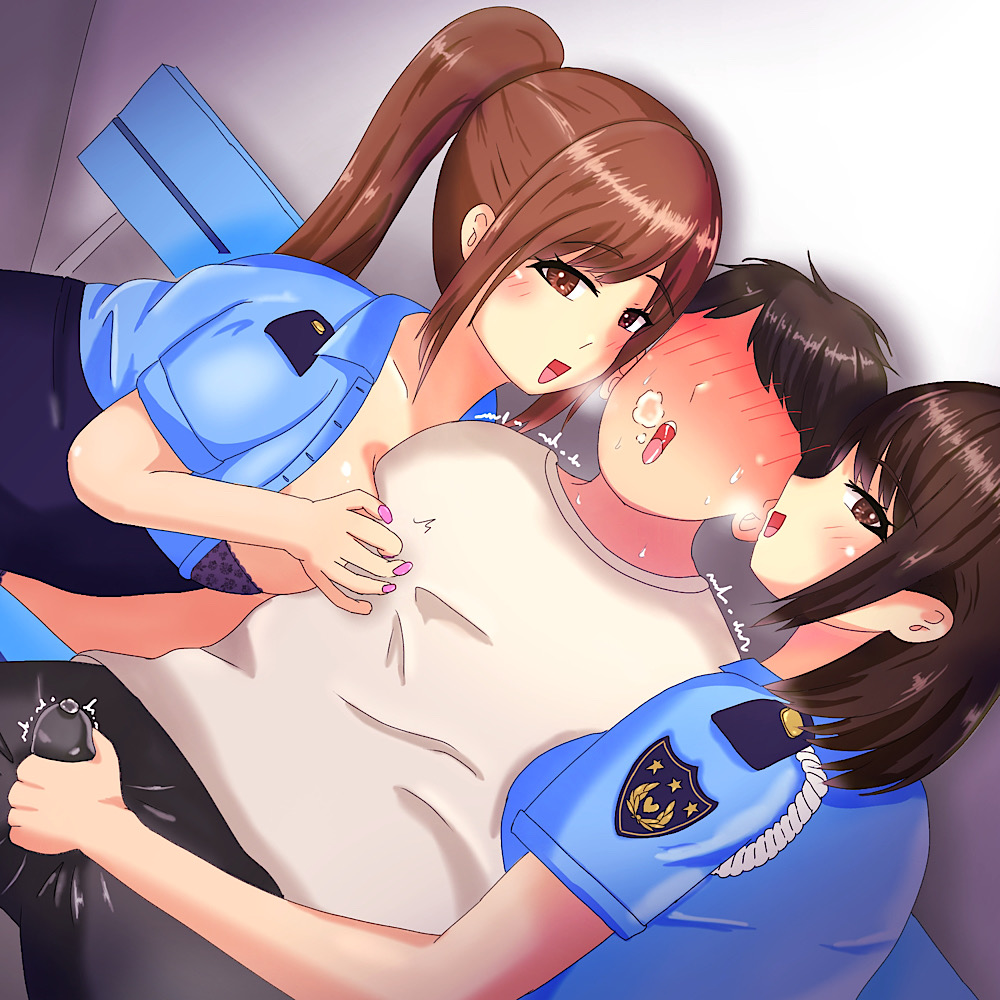 ドスケベ婦警さん2人のねっとりエロエロ誘惑尋問