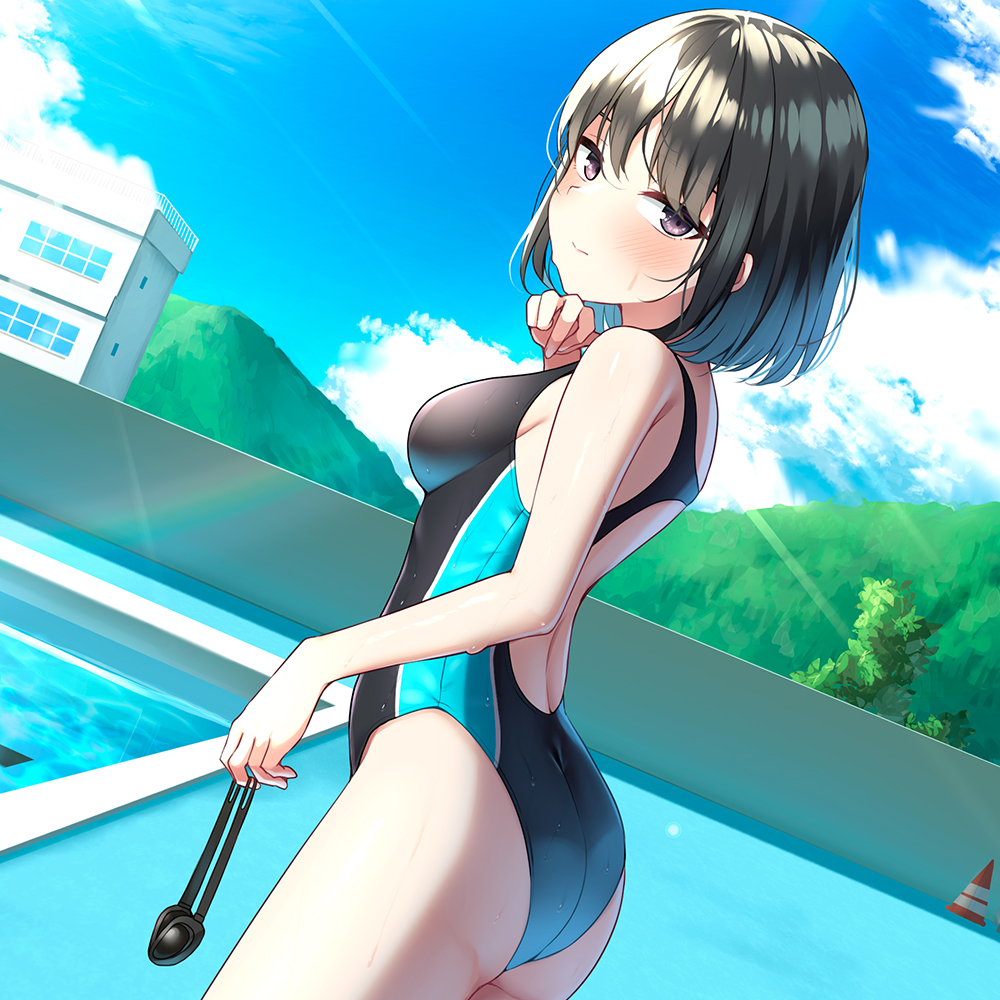 競泳水着の幼馴染に迫られて/Sample