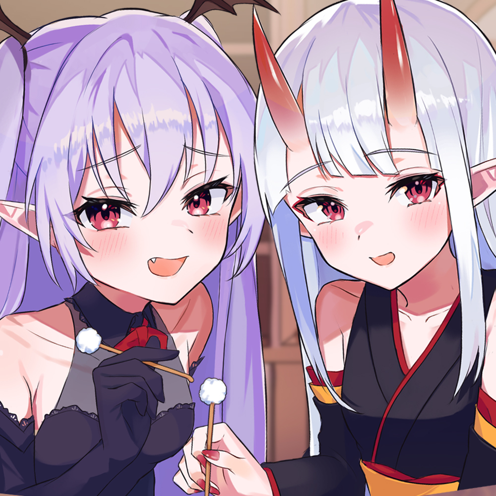 鬼娘と吸血鬼に求婚されながら耳かきされちゃう