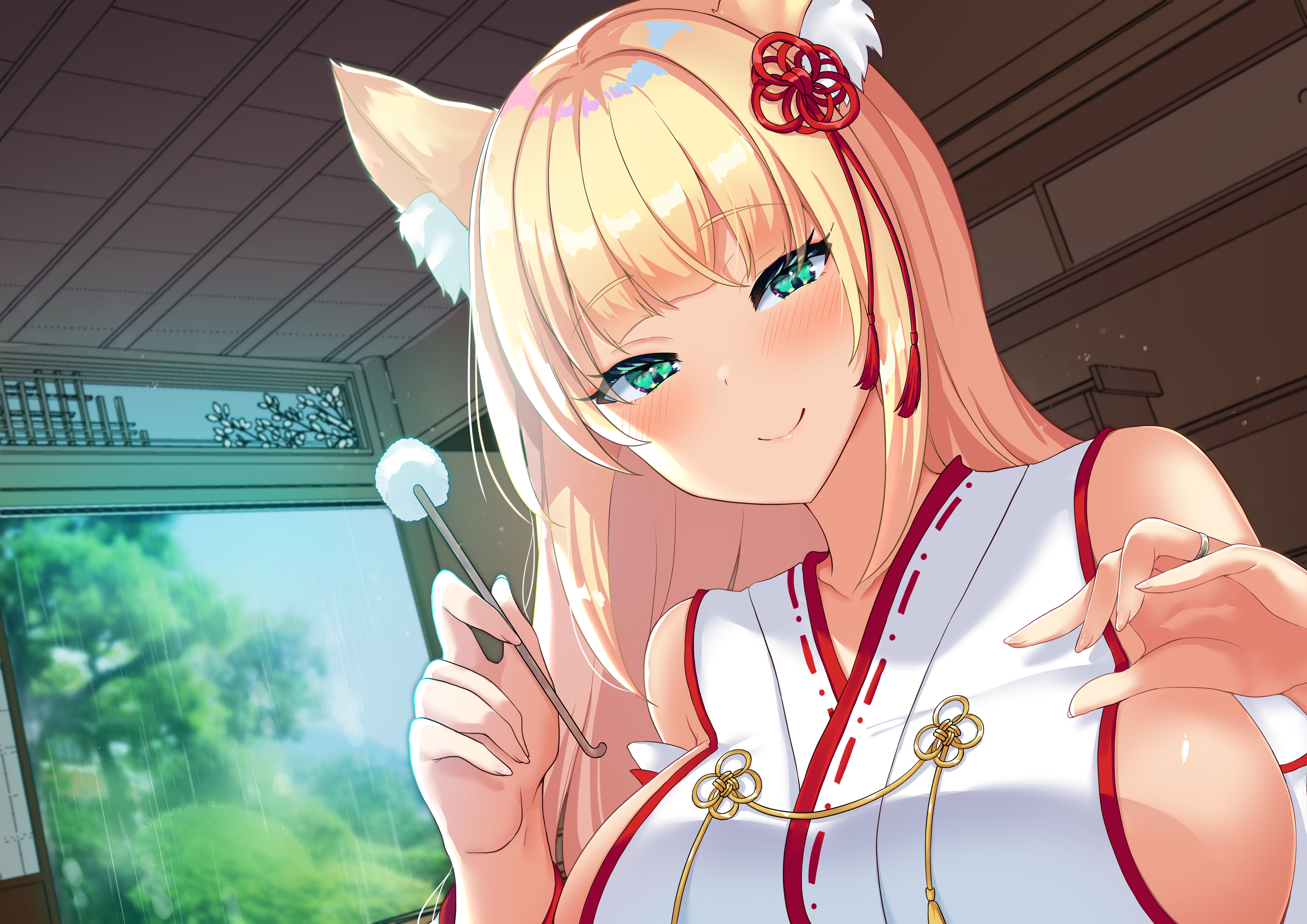 【耳かきASMR】狐娘の新婚あまあま癒し耳かき【CV:野上菜月】