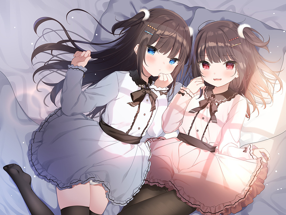 ロリ双子と甘々えっち。〜お兄さん大大大好きな内気ちょい病みロリっ子&amp;甘いぢわるロリっ子〜