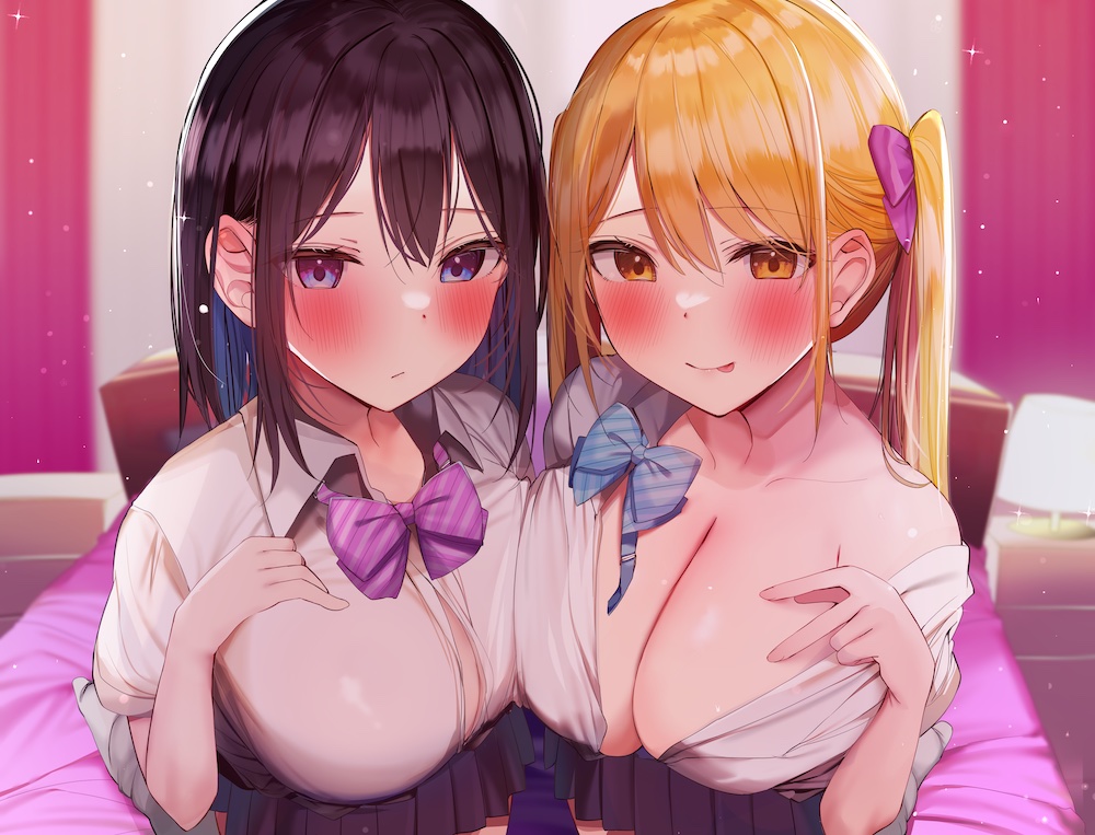 【KU100】ダウナーJK&amp;下品ギャルの超密着エンドレス搾精交尾! ～耳元でささやきながら、からかい射精で童貞卒業させてあげる～【りふれぼプレミアムシリーズ】