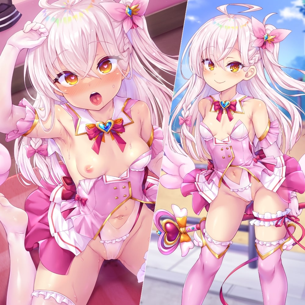 ロリ魔法少女がチンカス汚ちんぽに媚び媚びご奉仕させられちゃう催眠アプリ♪【KU100】