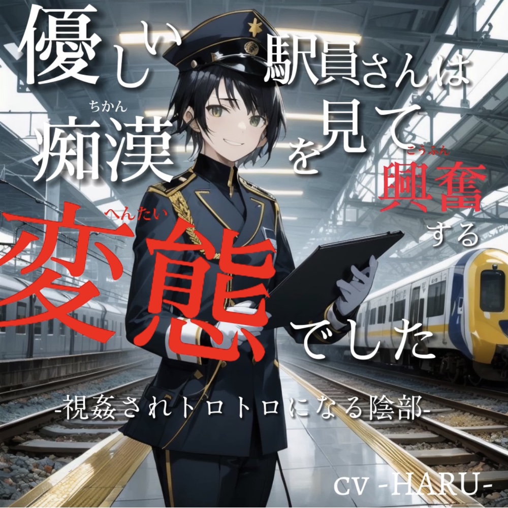 優しい駅員さんは痴漢を見て興奮する変態でした‐視姦されトロトロになる陰部‐