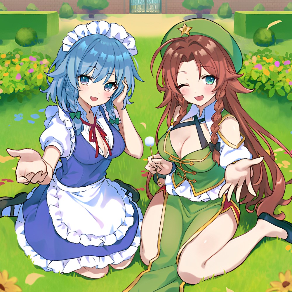 【東方project・ASMR】両耳ゼロ距離W吐息耳はむご奉仕!紅魔館従者十六夜咲夜・紅美鈴の贅沢睡眠両耳かきで極上の快眠体験!【両耳かき/両好き好きコール/両耳はむはむ】