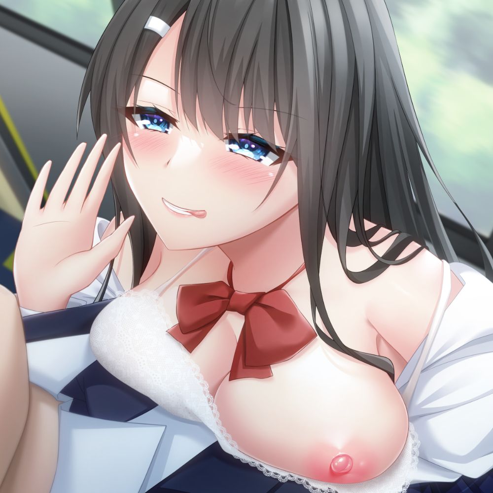 満員電車で密着耳舐めする逆痴漢大好きJK