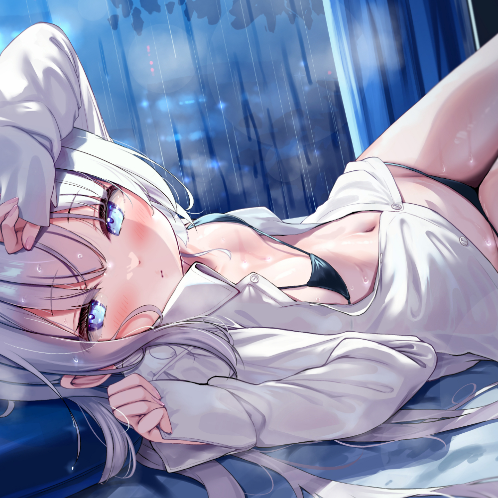 しっとり依存してくるダウナー妹の、雨降り密着搾精えっち