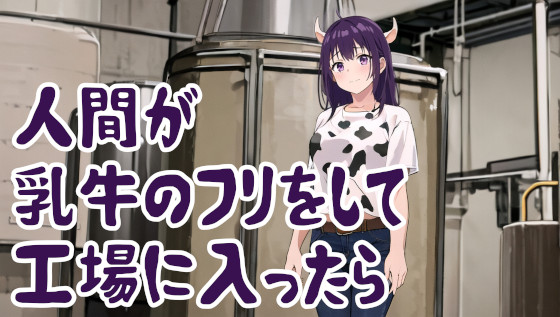 人間が乳牛のフリをして工場に入ったら