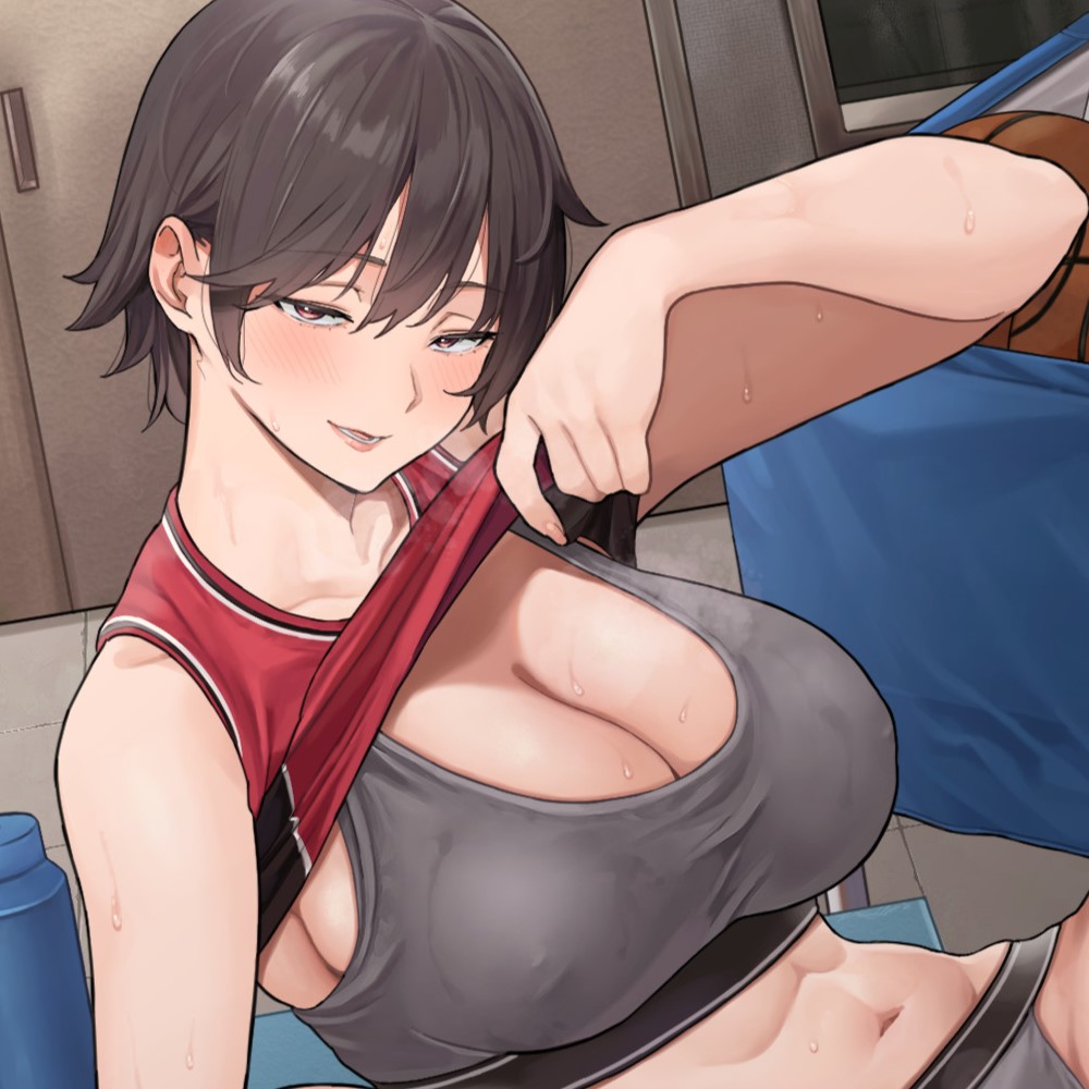 男友達みたいなノリの長身ボーイッシュ爆乳JK彼女と変態性癖さらけ出し性欲発散イチャらぶえっち♪