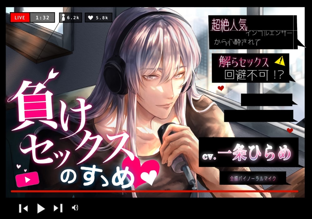 負けセックスのすゝめ ～超絶人気インフルエンサーから心酔されて解らセックス回避不可!?～