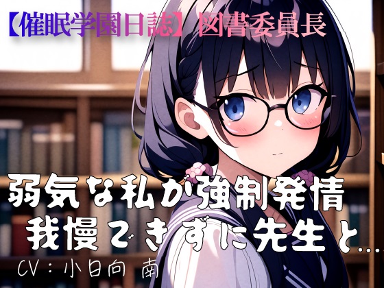 【催眠学園日誌】図書委員長「弱気な私が強制発情 我慢できずに先生と...」