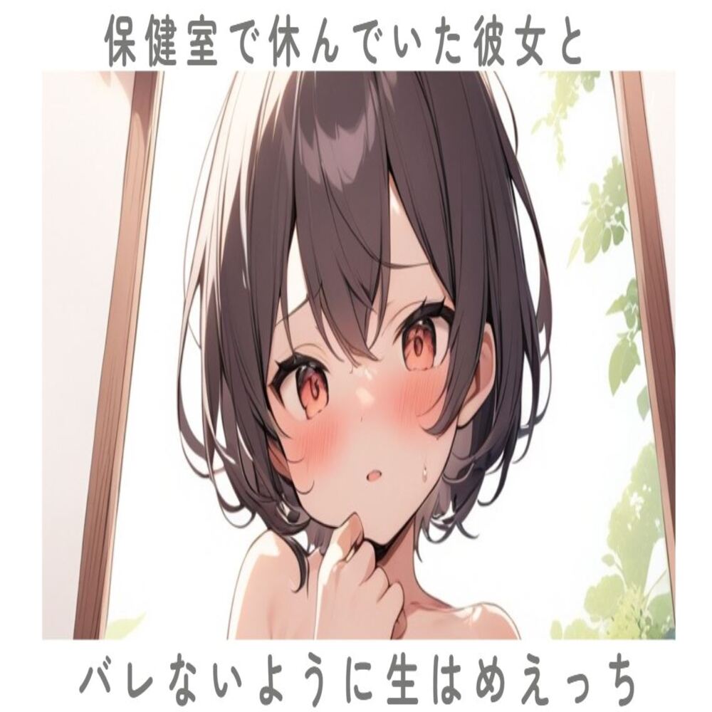 保健室で休んでいた彼女とバレないように生ハメえっち
