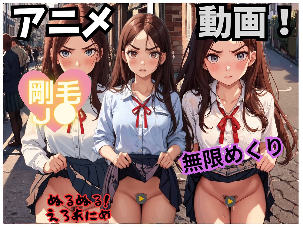 【動画・アニメ】J●スカートめくり上げ動画