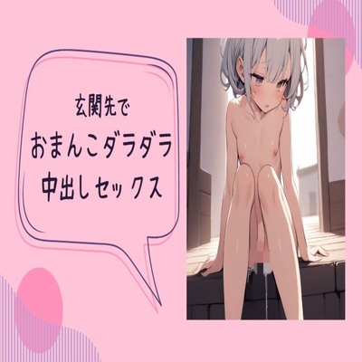 【サンプル】玄関先でおまんこヨダレだらだら中出しセックス