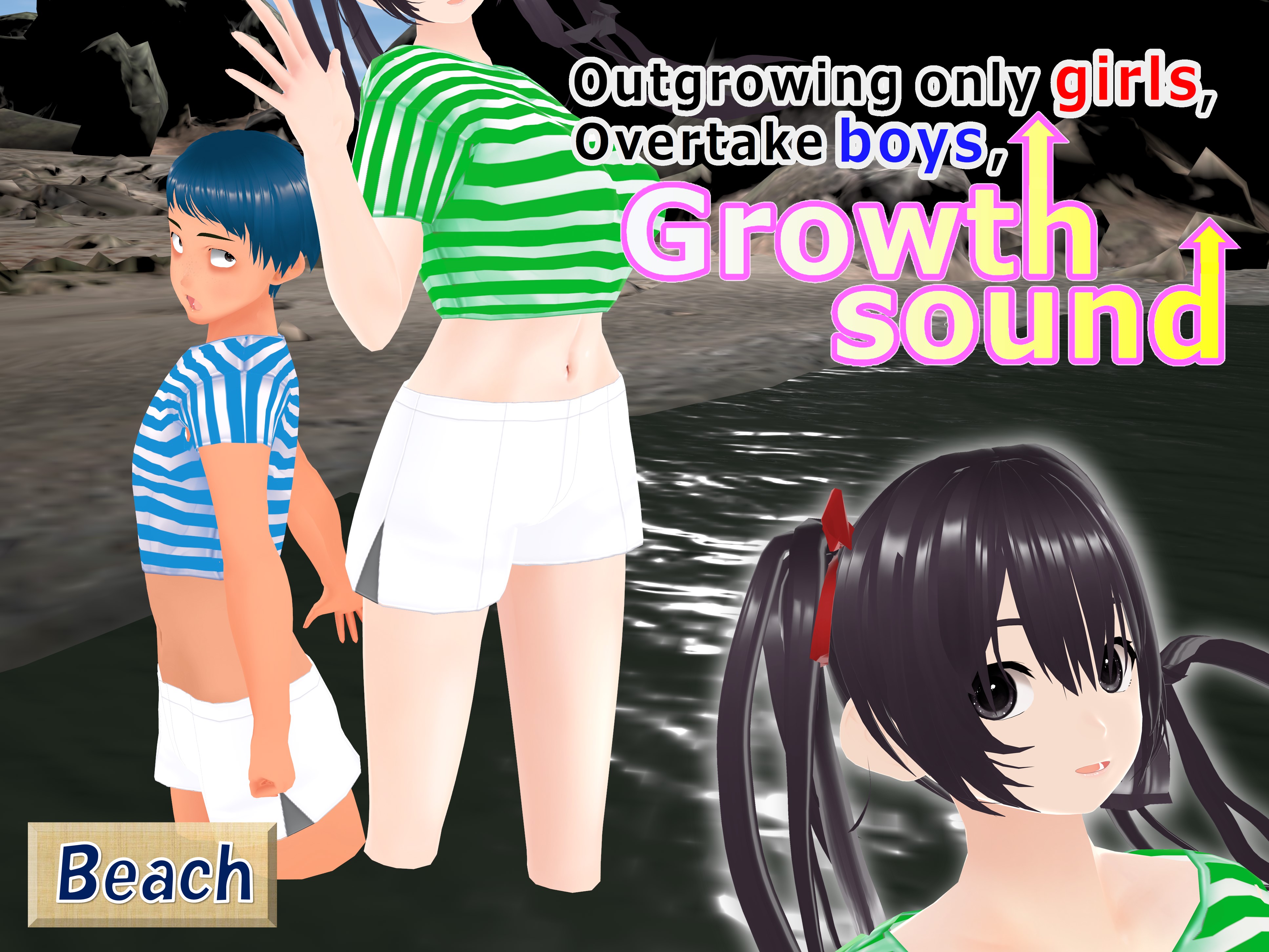 Outgrowing only girls, Overtake boys, Growth sound Beach Arc