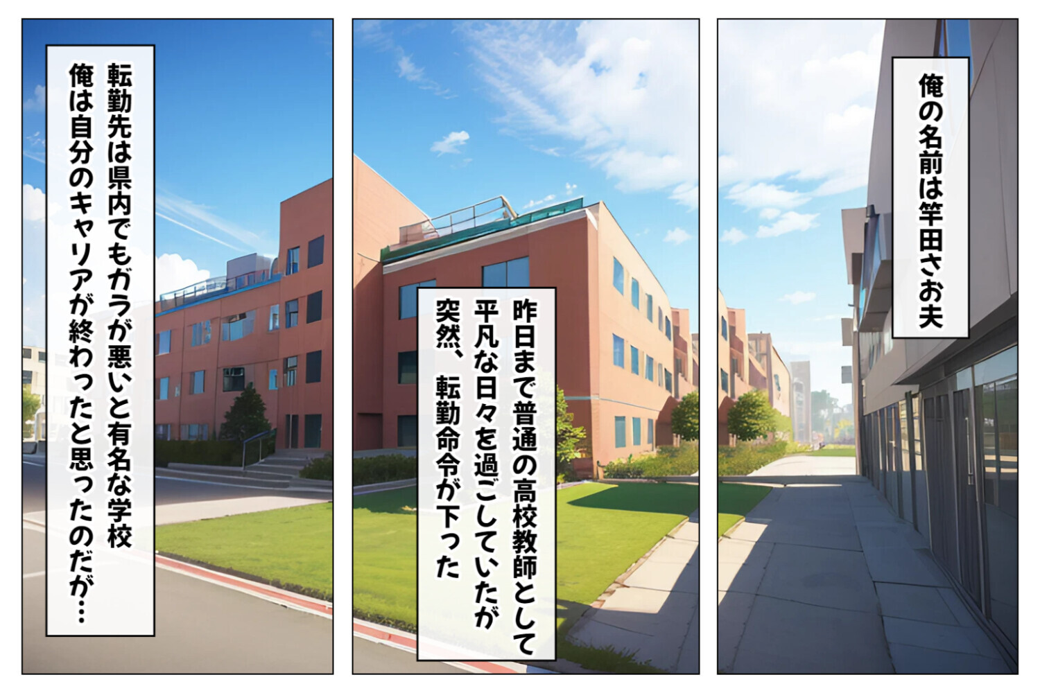 ハーレムギャル学園～ハメてもハメても終わらないビッチギャル女子校生だらけのハーレム学園中出し生活～【1ぺージ1コマのマンガ風完全ストーリー】