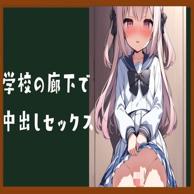 【サンプル】学校の廊下で中出しセックス