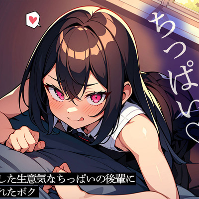 終電逃した生意気なちっぱいの後輩に調教されたボク