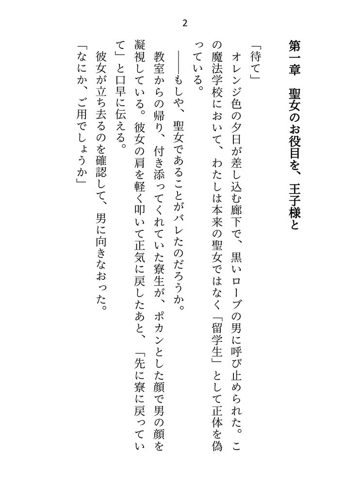 王子&大魔法使い様と義務でセックスしてた召還聖女ですが世界を救ったのち、逃げてしまいました