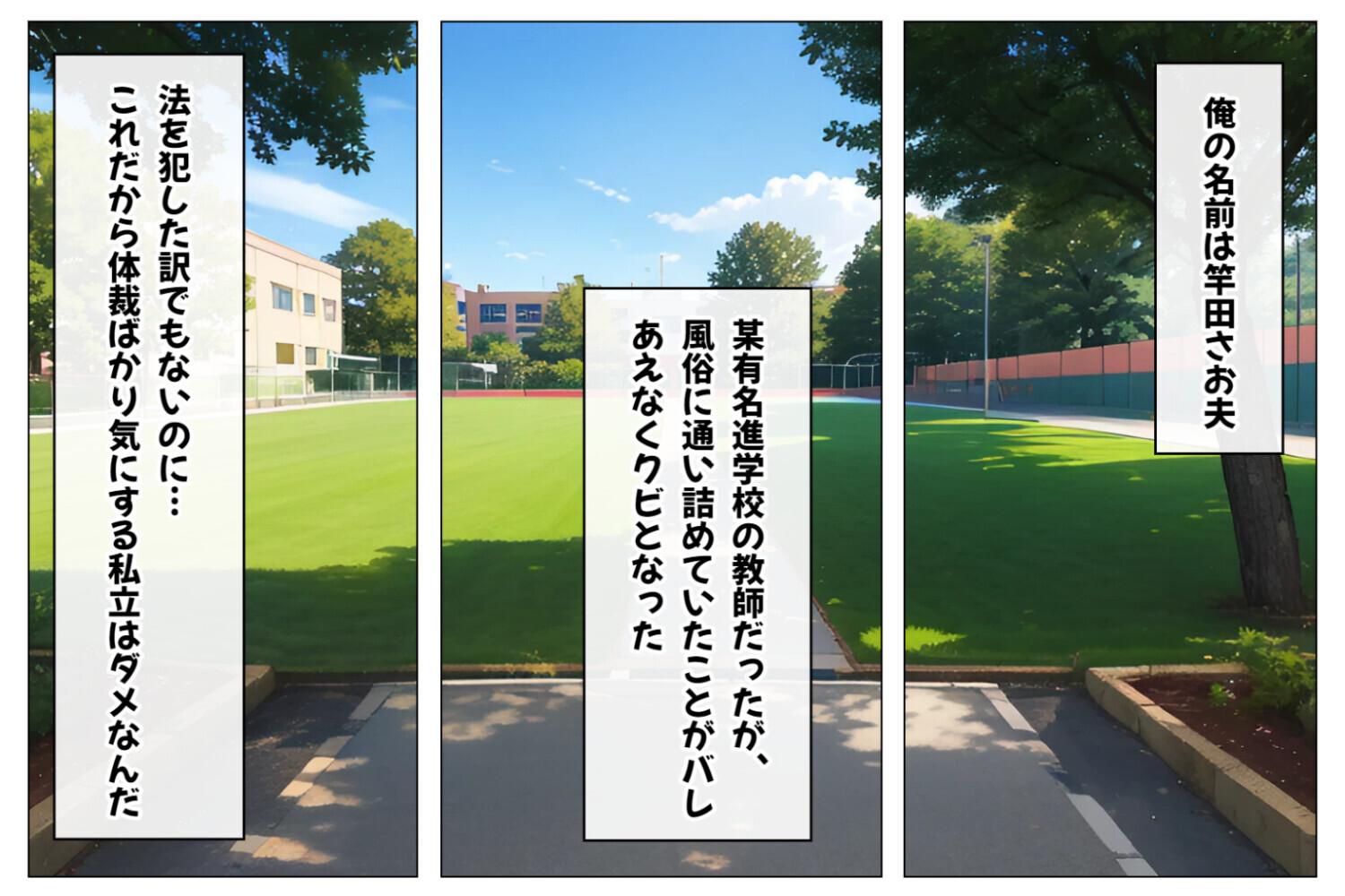 ムチムチ爆乳ハーレム～ハメてもハメても終わらないむっちり巨乳JKだらけのハーレム学園生活～【1ぺージ1コマのマンガ風完全ストーリー】