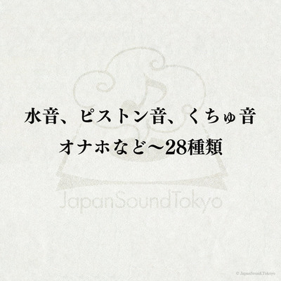 【効果音】水音、ピストン音、くちゅ音、オナホなど～28種類