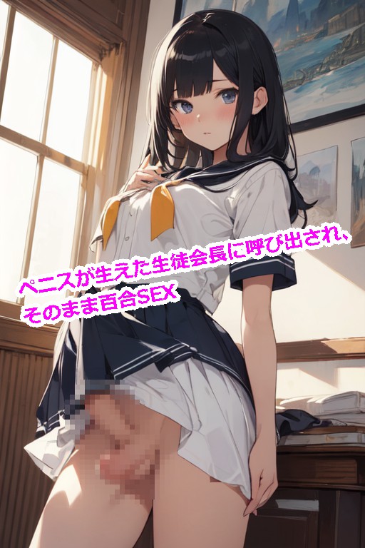 【5～10分でさっくり抜けるシリーズ】ペニスが生えた生徒会長に呼び出され、そのまま百合SEXする話