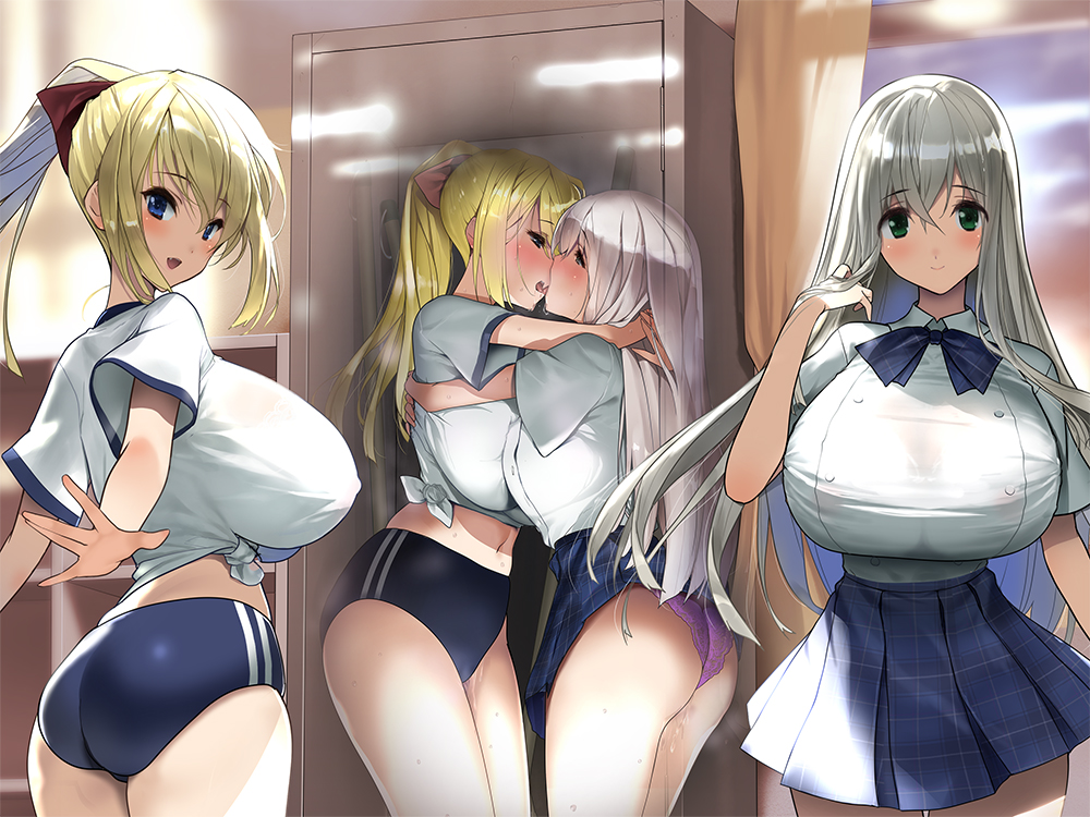 【ガチレズ】百合ロッカー【両耳ベロチュー体験】　～貴方は二人の間に挟まれた空気みたいな何か～