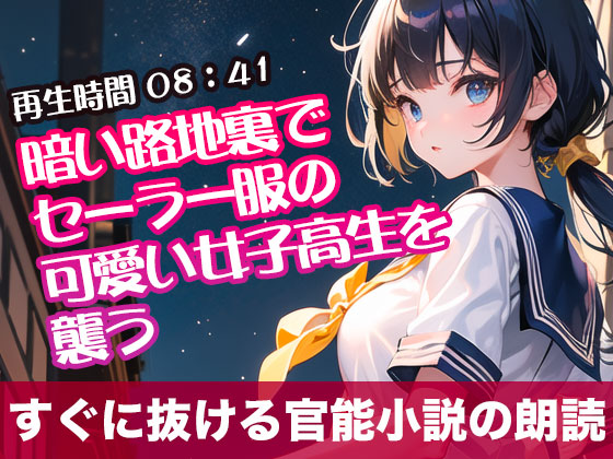 暗い路地裏でセーラー服の可愛い女子高生を襲う【オリジナル官能小説の朗読】