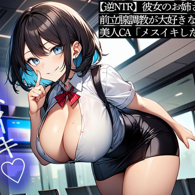 【逆NTR】彼女のお姉さんは前立腺調教が大好きな美人CA「メスイキしたい?」