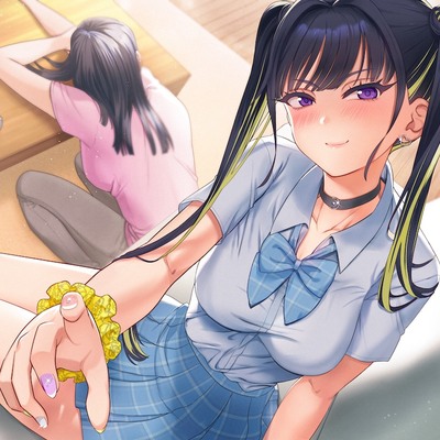 彼女が寝てるすぐ隣で彼女のJK妹に手コキ誘惑されて背徳浮気えっち【逆NTR】