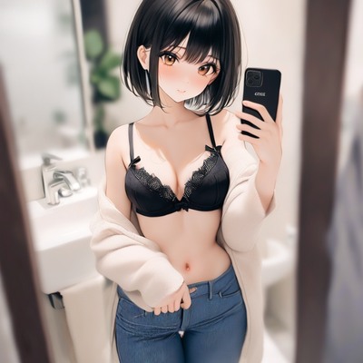 公衆トイレでオナニー　19歳　JD