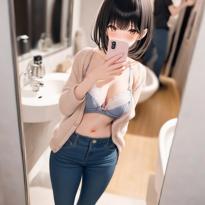 公衆トイレでオナニー　20代後半　OL