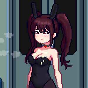 Train ride with bunny-girl