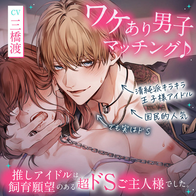 【※注意:全編雌犬扱い】ワケあり男子マッチング♪ ～推しアイドルは飼育願望のある超ドSご主人様でした。【飼われたいマゾ向け】