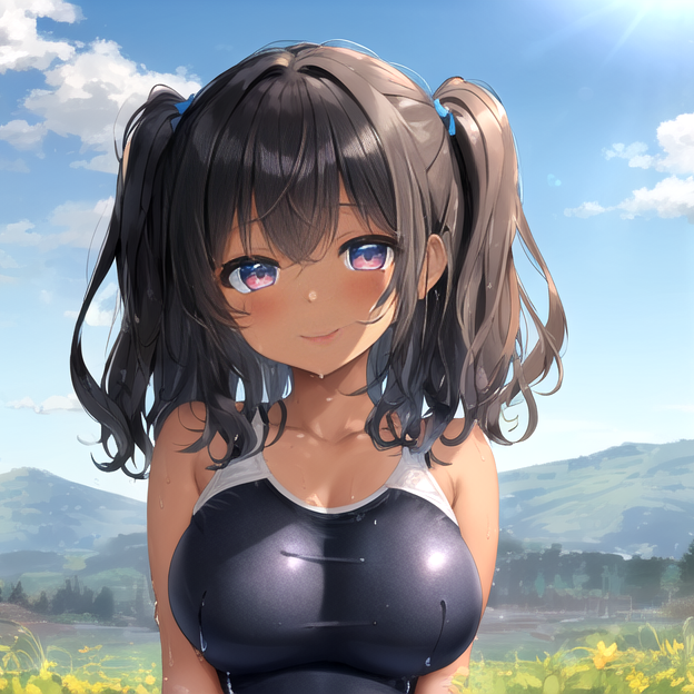 エッチな事を知らない褐色〇リ巨乳でスク水姿の姪っ子に叔父さんが大人の遊びを教えてみた話【水着/パイズリ/中出し】