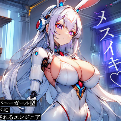 自分好みのバニーガール型アンドロイドに前立腺調教されるエンジニア