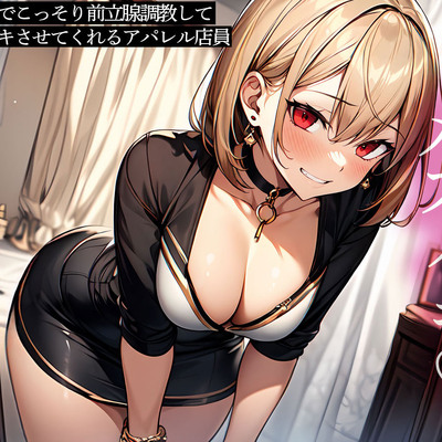試着室でこっそり前立腺調教してメスイキさせてくれるアパレル店員