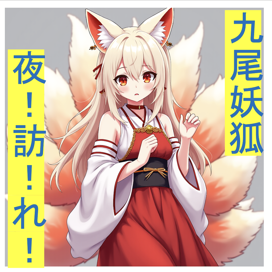 月下囁き:九尾妖狐の夜訪れ