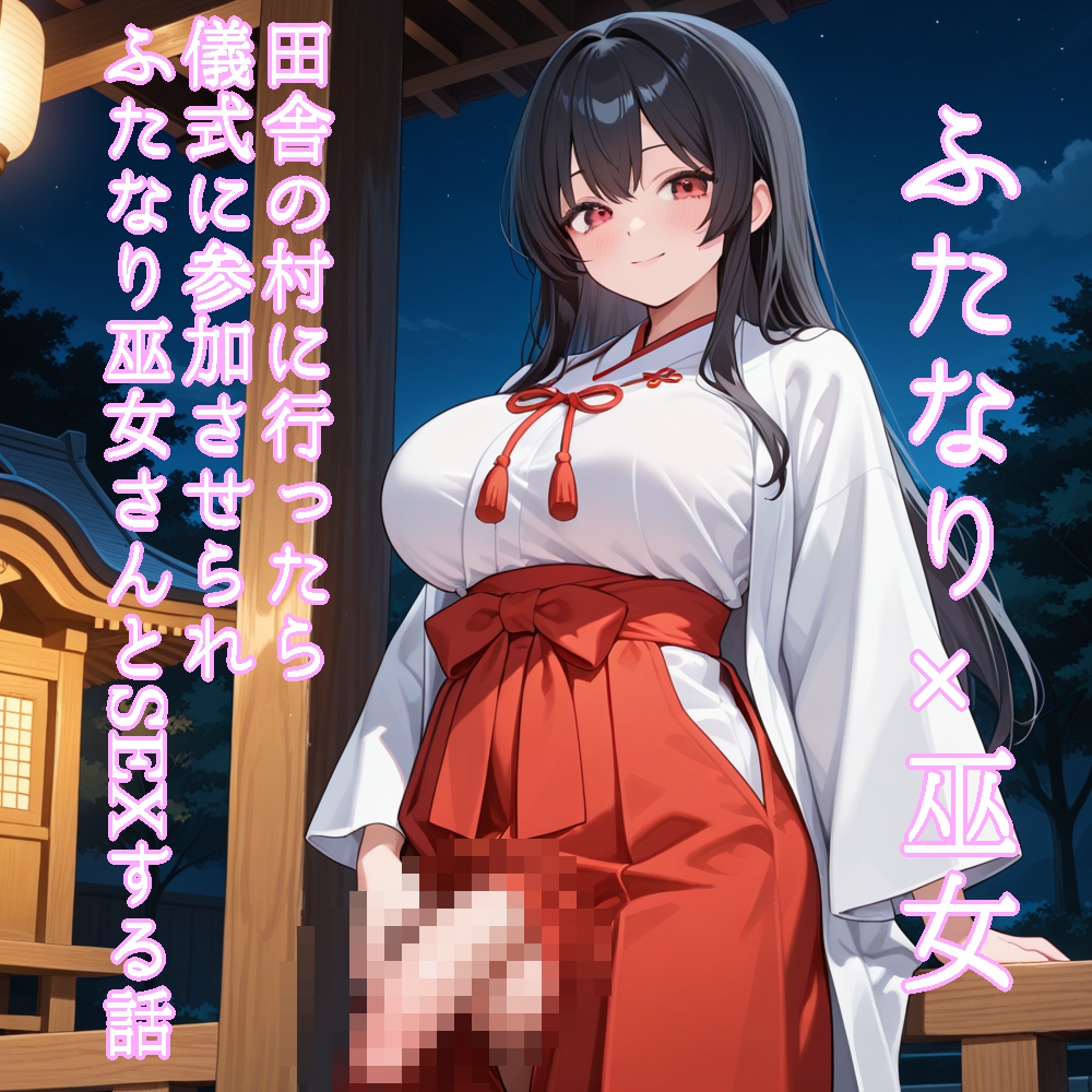 【5～10分でさっくり抜けるシリーズ】田舎の村に行ったら儀式に参加させられふたなり巫女さんとSEXする話