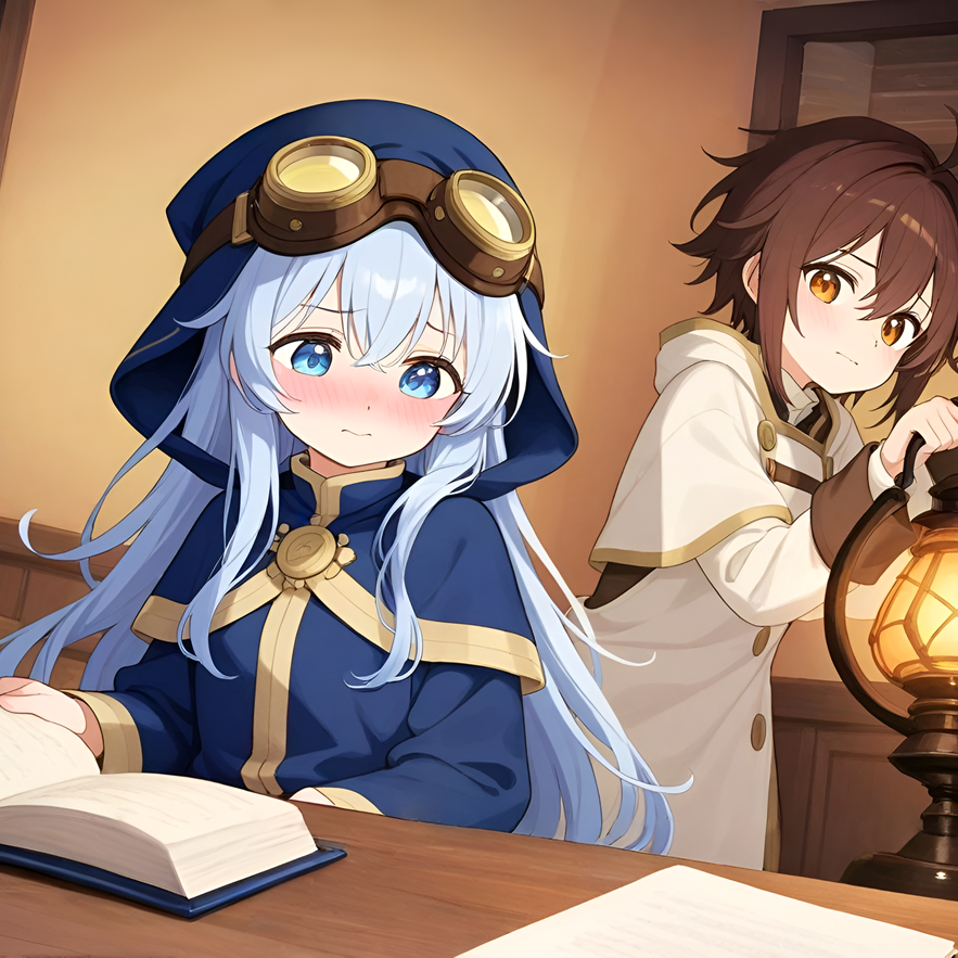 男装ミオナちゃんと女装エリオくん