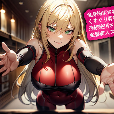 全身拘束された俺をくすぐり弄び連続絶頂させてくる金髪美人スパイ