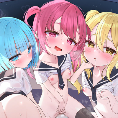 【エロJ〇百合4P♡】 みんなで一緒にオナニーしよ?～仲良し女子はえっちに狂う～ 【オナニー病が蔓延した世界ASMR】