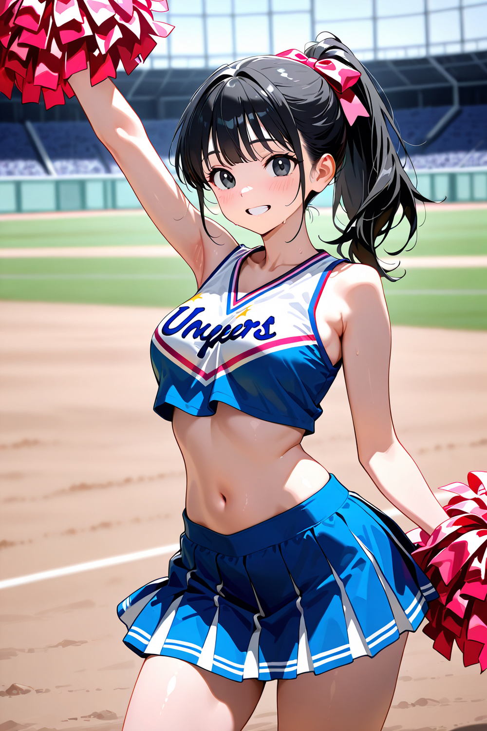 応援終わりのチアガールの汗だくまんこで男たちの性欲処理をいたします
